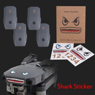 DJI Mavic Pro Shark Sticker - Stiker Hiu - Stickers Drone